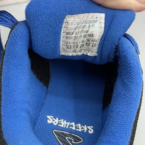 Skechers Vert II Skate Sneakers Shoes Athletic Blue Black Kids 12.5 - Picture 14 of 14